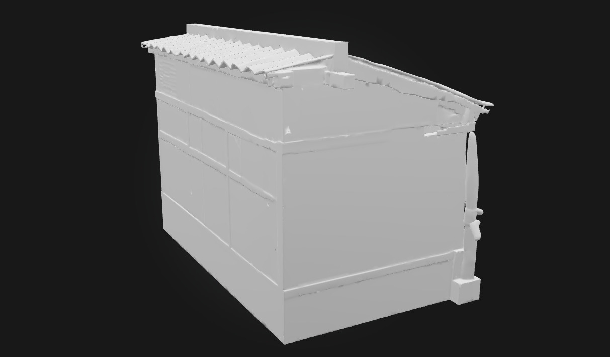 Weathered Shack Shelter of Time 3D model_7