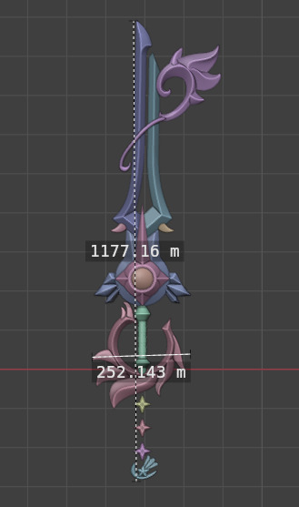 Divewing Keychain cosplay Keyblade 3D print model_6