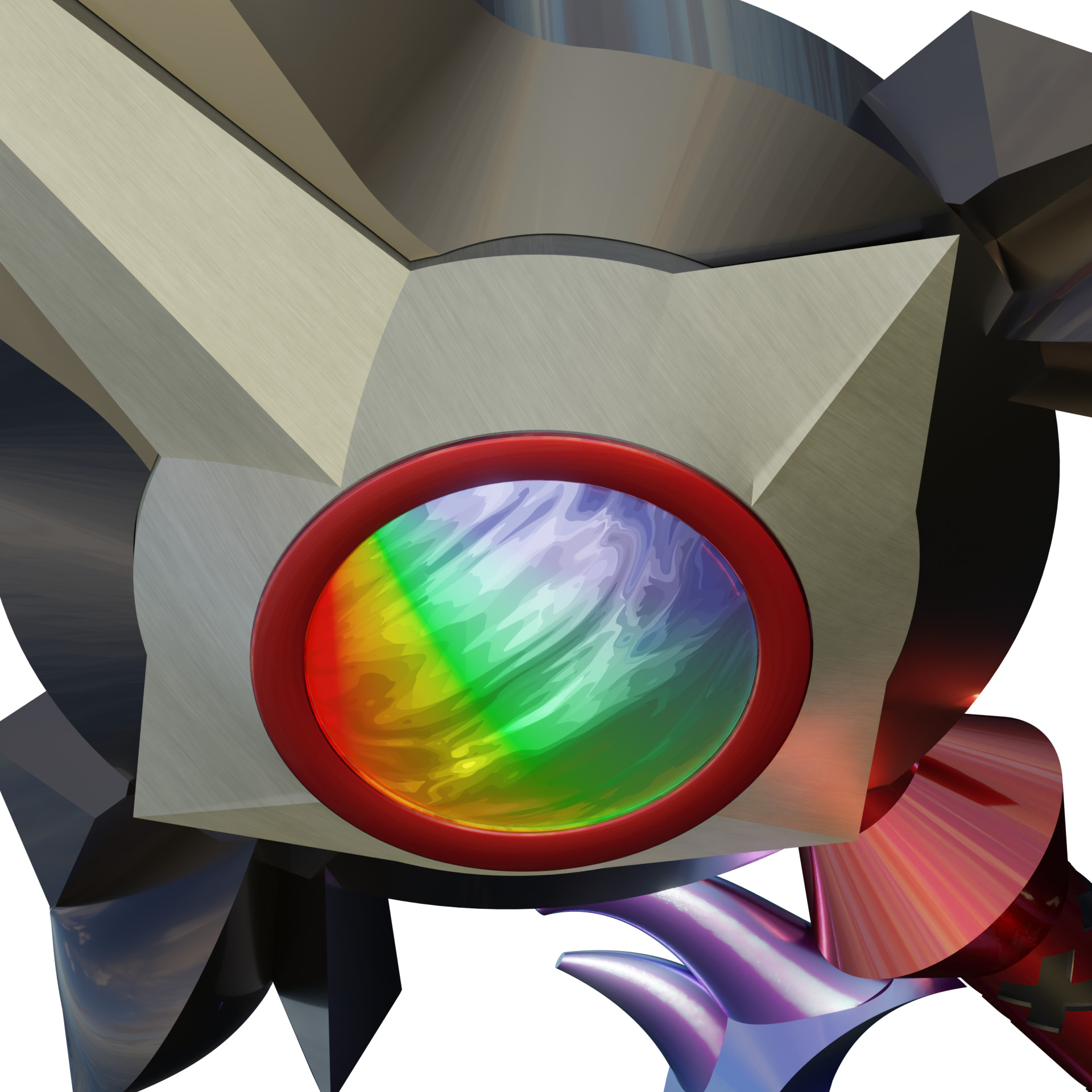 Divewing Keychain cosplay Keyblade 3D print model_3