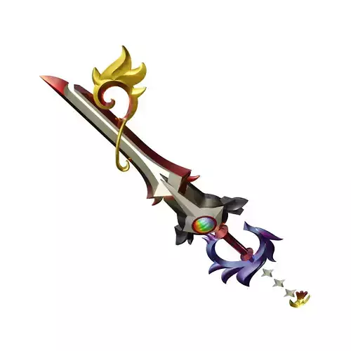 Divewing Keychain cosplay Keyblade 3D print model