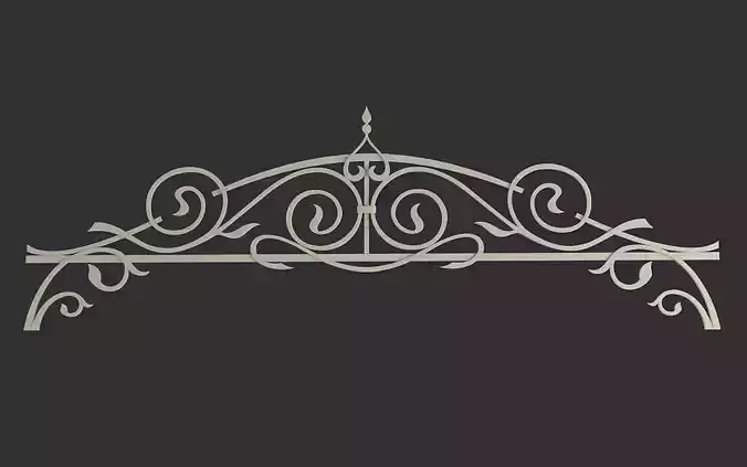 Decorative Wrought Metal Arch 2
