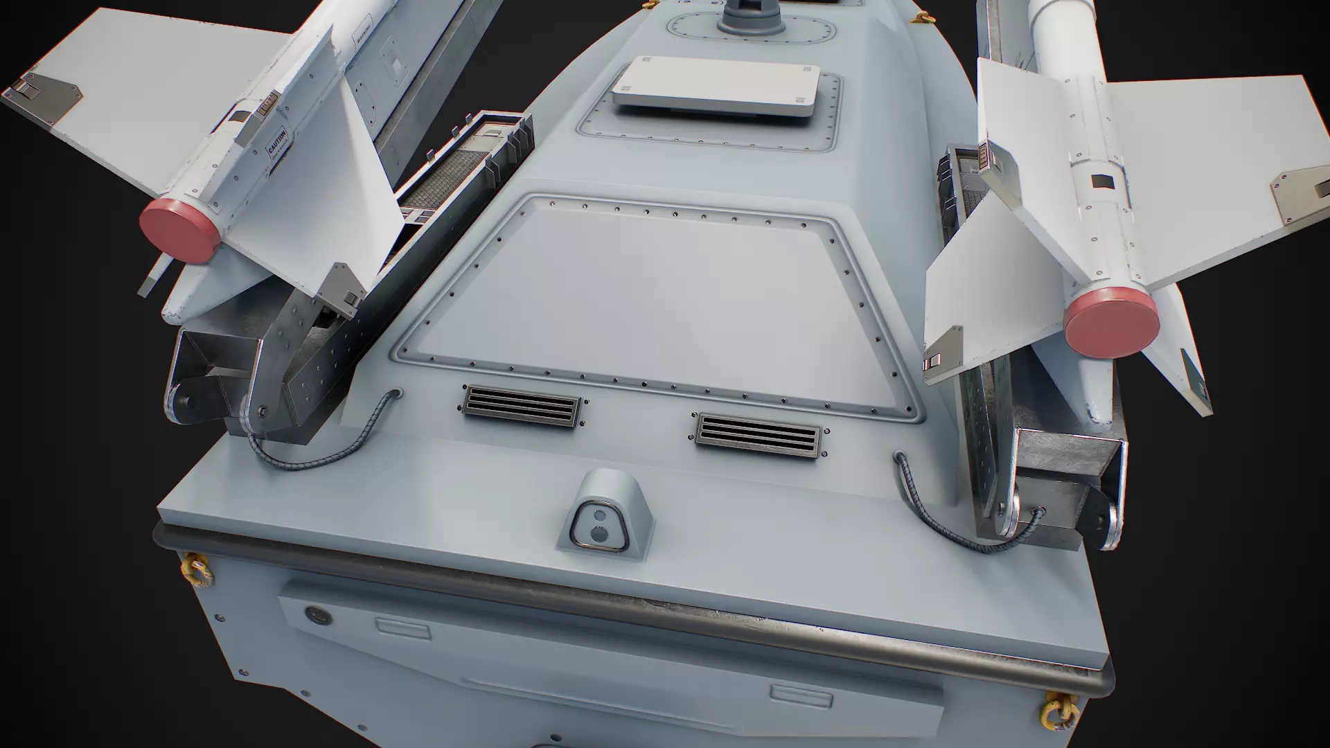 Multi purpose Unmanned Surface Vessel Magura Low-poly 3D model_22