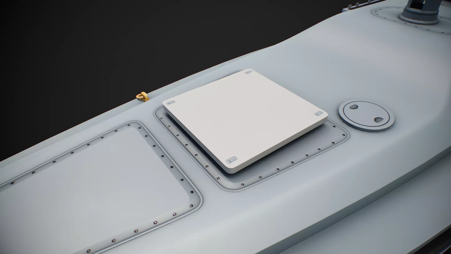 Multi purpose Unmanned Surface Vessel Magura Low-poly 3D model_13