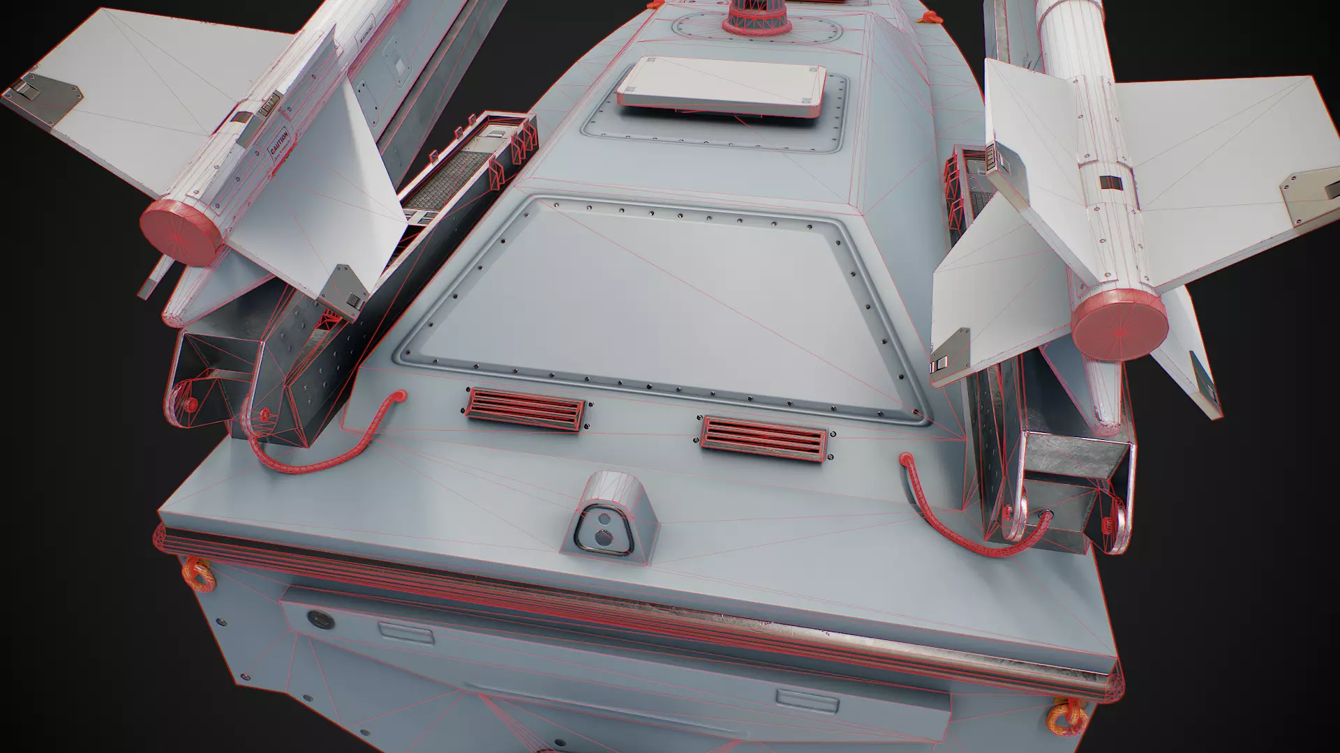 Multi purpose Unmanned Surface Vessel Magura Low-poly 3D model_23