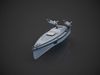 Multi purpose Unmanned Surface Vessel Magura Low-poly 3D model_2