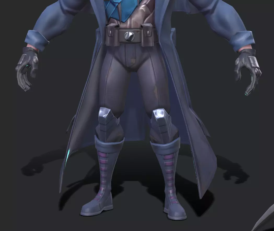  Captain Boomerang Low-poly 3D model_11