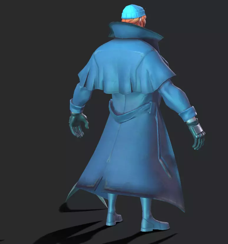  Captain Boomerang Low-poly 3D model_4