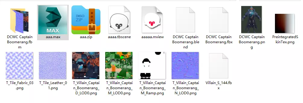  Captain Boomerang Low-poly 3D model_18