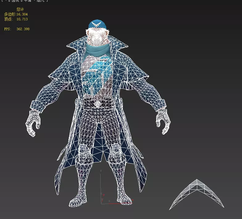  Captain Boomerang Low-poly 3D model_16