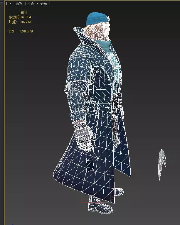  Captain Boomerang Low-poly 3D model_13