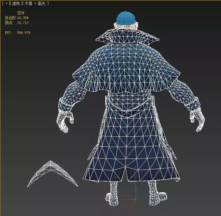  Captain Boomerang Low-poly 3D model_14