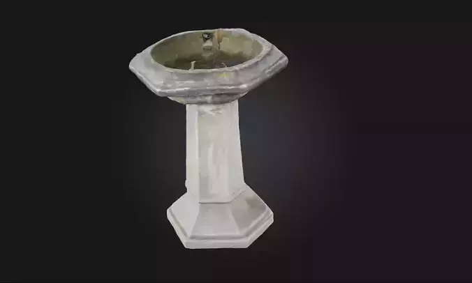 Stone Fountain  Timeless Courtyard Elegance