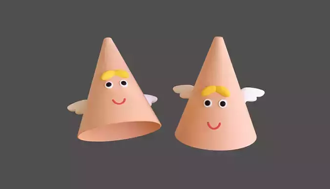 Funny Angel Birthday Hat 