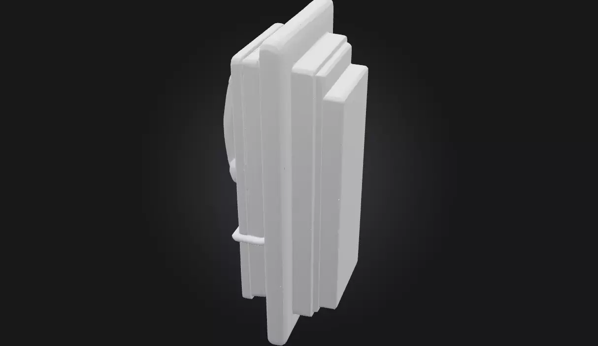 Vintage Payphone Retro Street Corner Relic 3D model_6