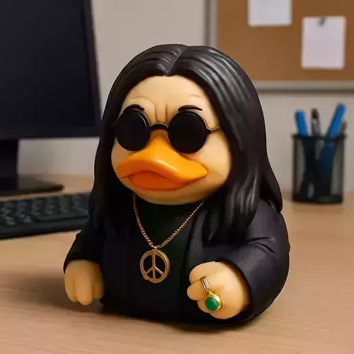Rubber Duck - Ozzy Osbourne model - 3d print 3D print model