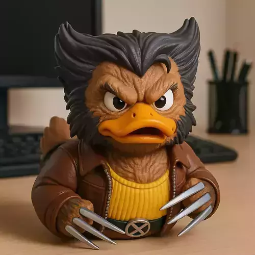 Rubber Duck - Werewolf Logan model - 3d print