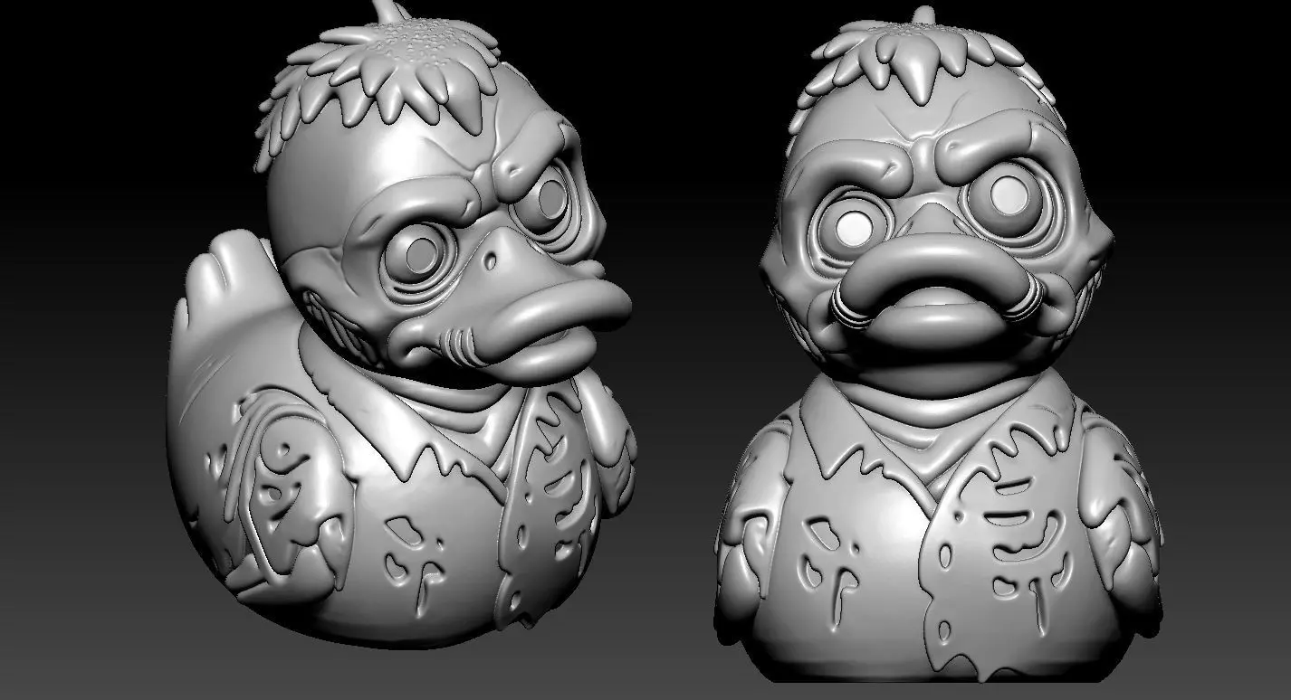 Rubber Duck - Zombie model- 3d print 3D print model_3