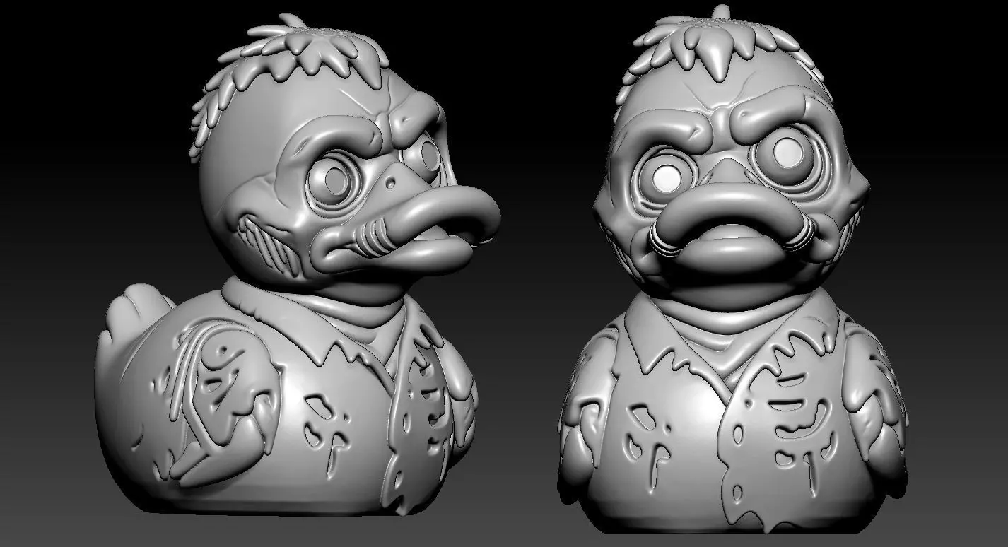 Rubber Duck - Zombie model- 3d print 3D print model_2