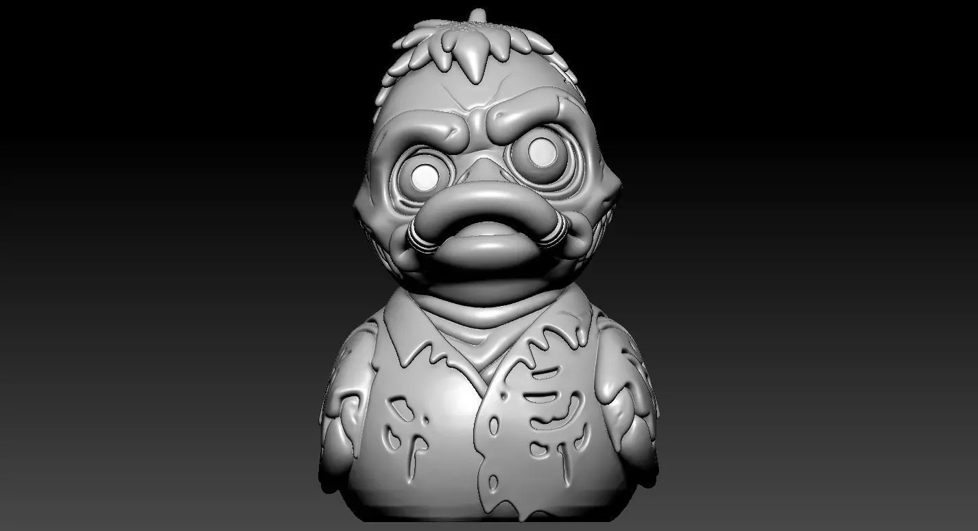 Rubber Duck - Zombie model- 3d print 3D print model_1