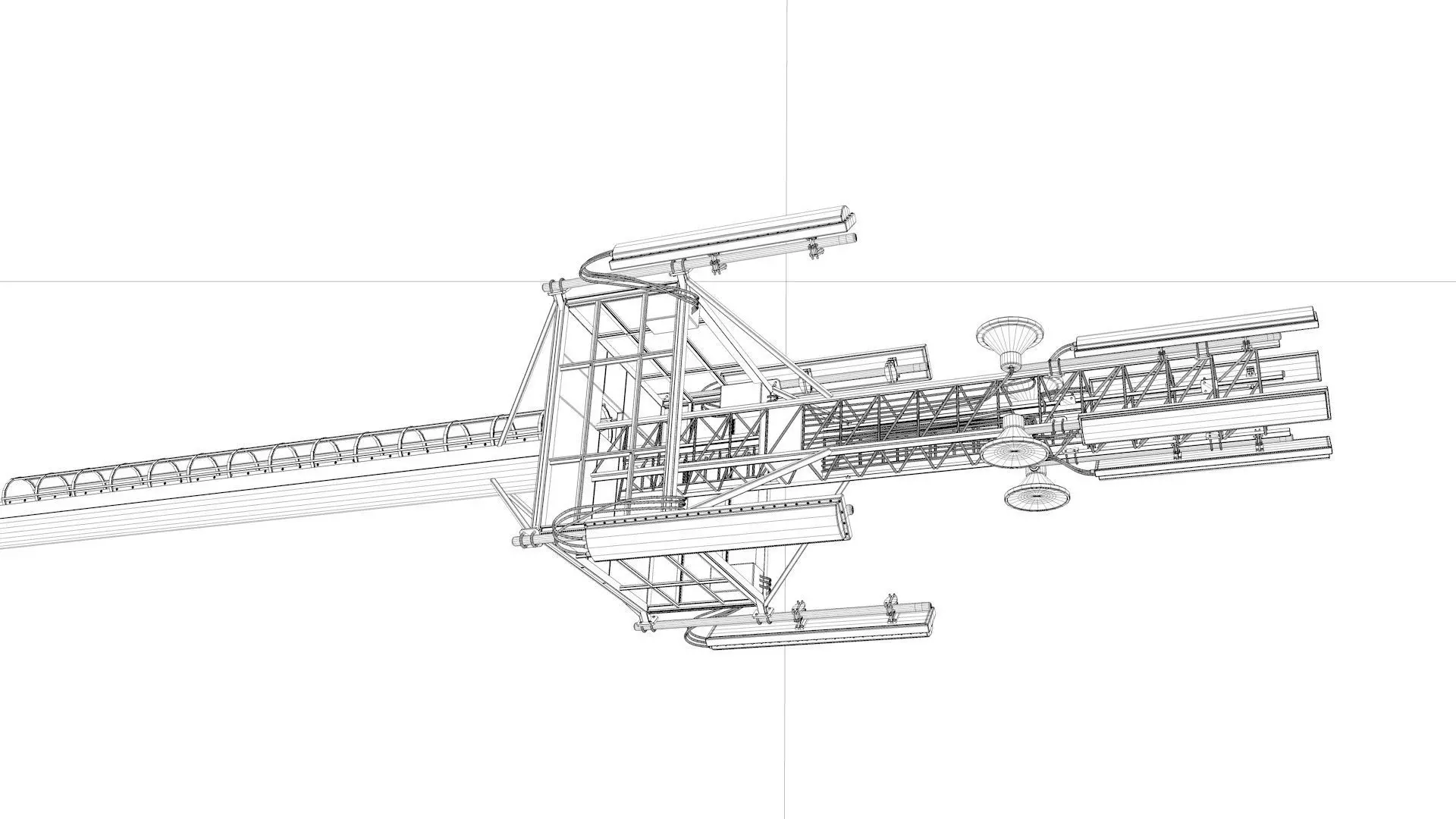 Cell Site Mobile Tower 3D model_6