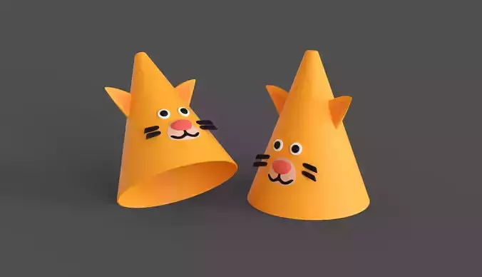 Funny Cat Birthday Hat