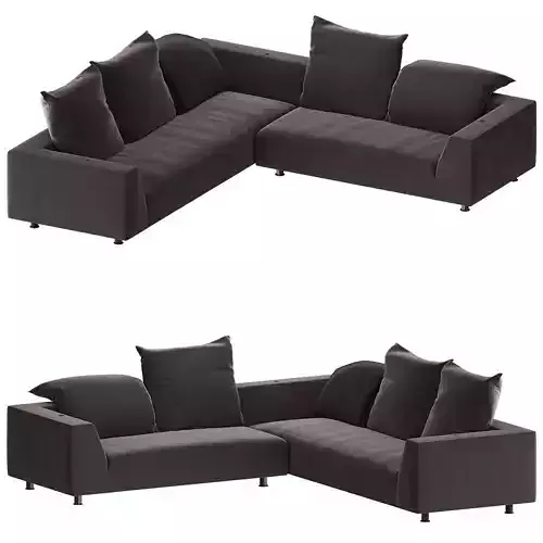 Modern Sectional Sofa 3D Model 