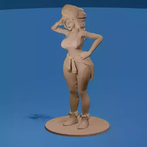 Sexy Cartoon Girl from the Northwest 3D print model