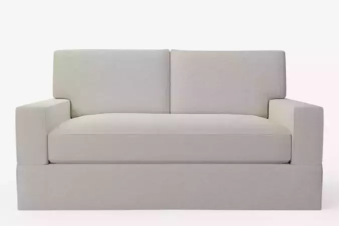 PB Comfort Square Arm Slipcovered Loveseat