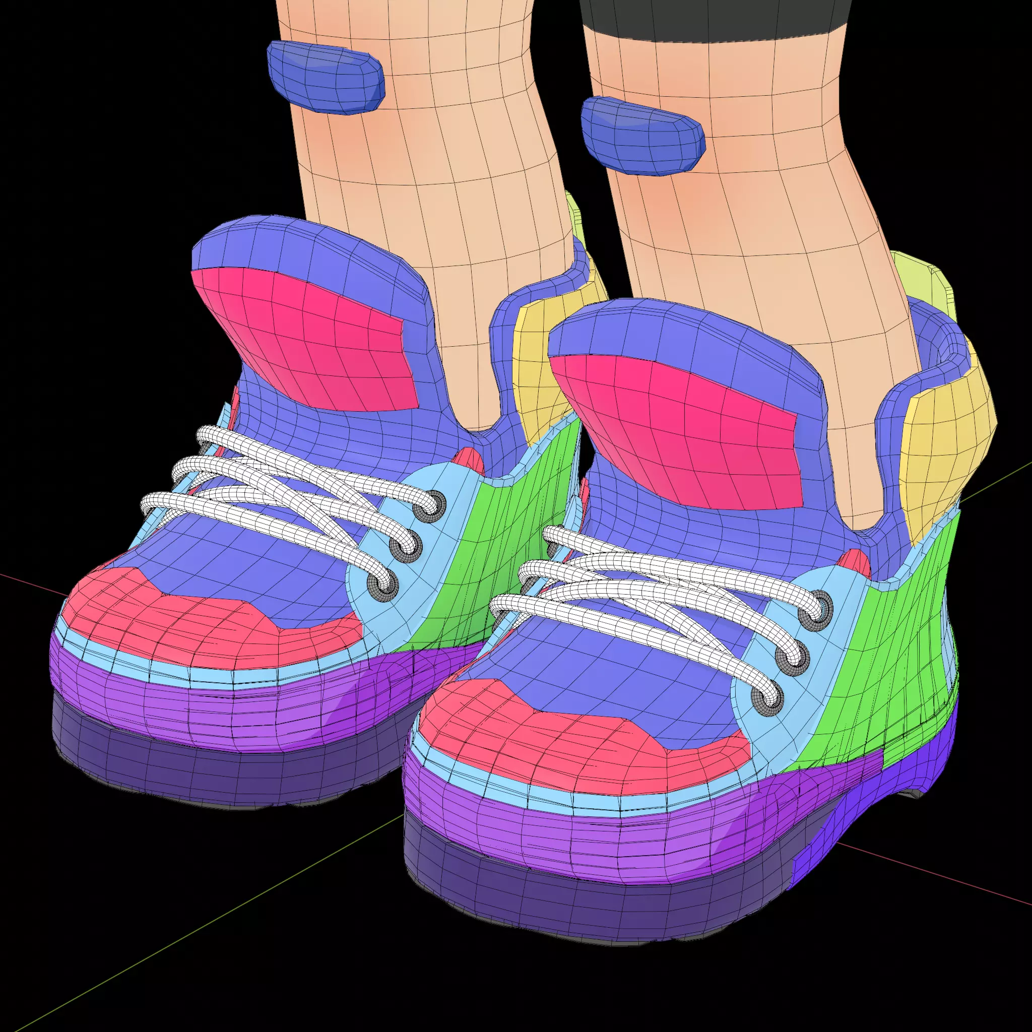 Chibi kid for Blender 3D model_8