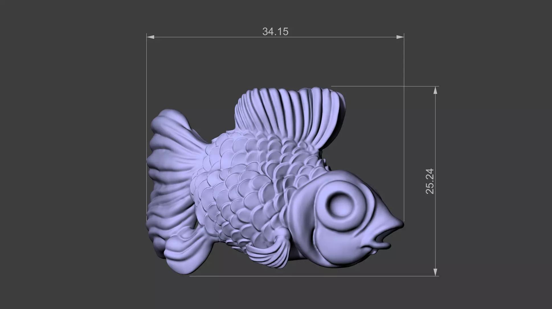 GoldFish 3D print model_6