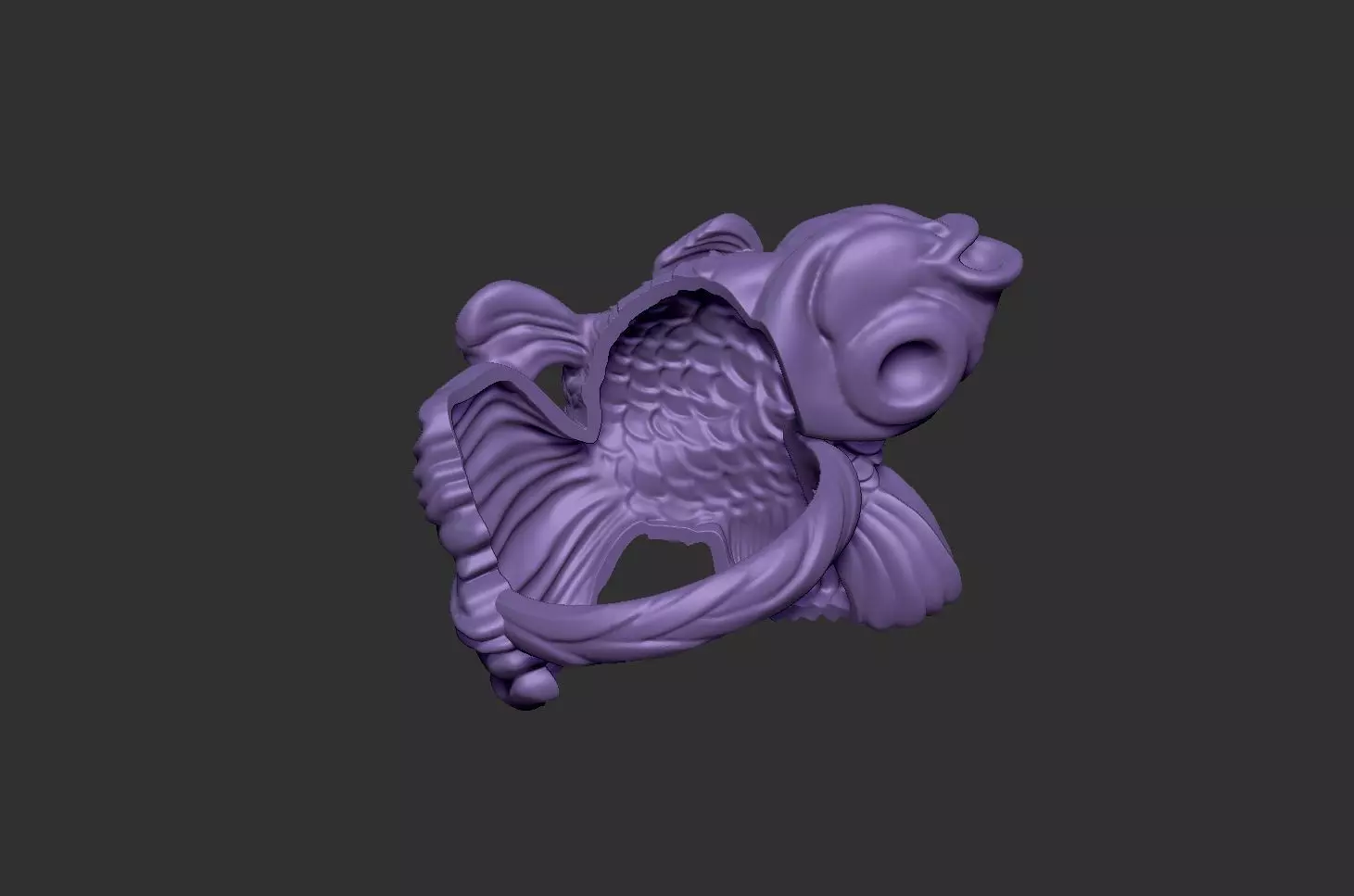GoldFish 3D print model_4