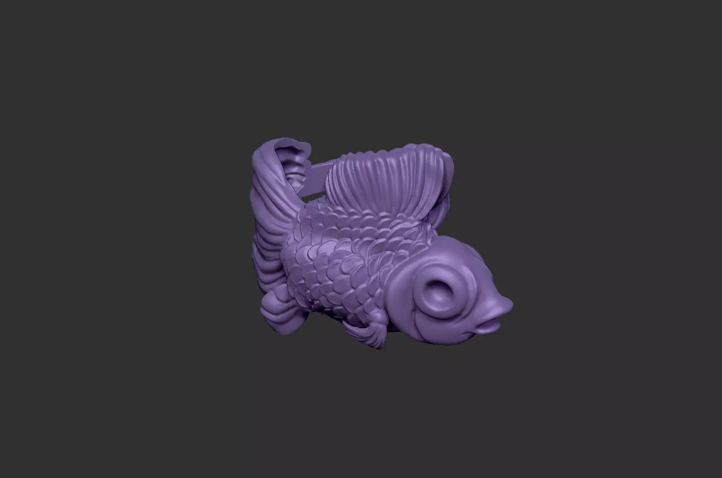GoldFish 3D print model_3