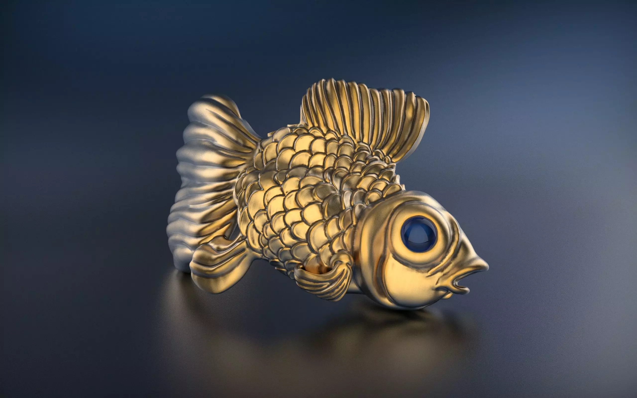 GoldFish 3D print model_0