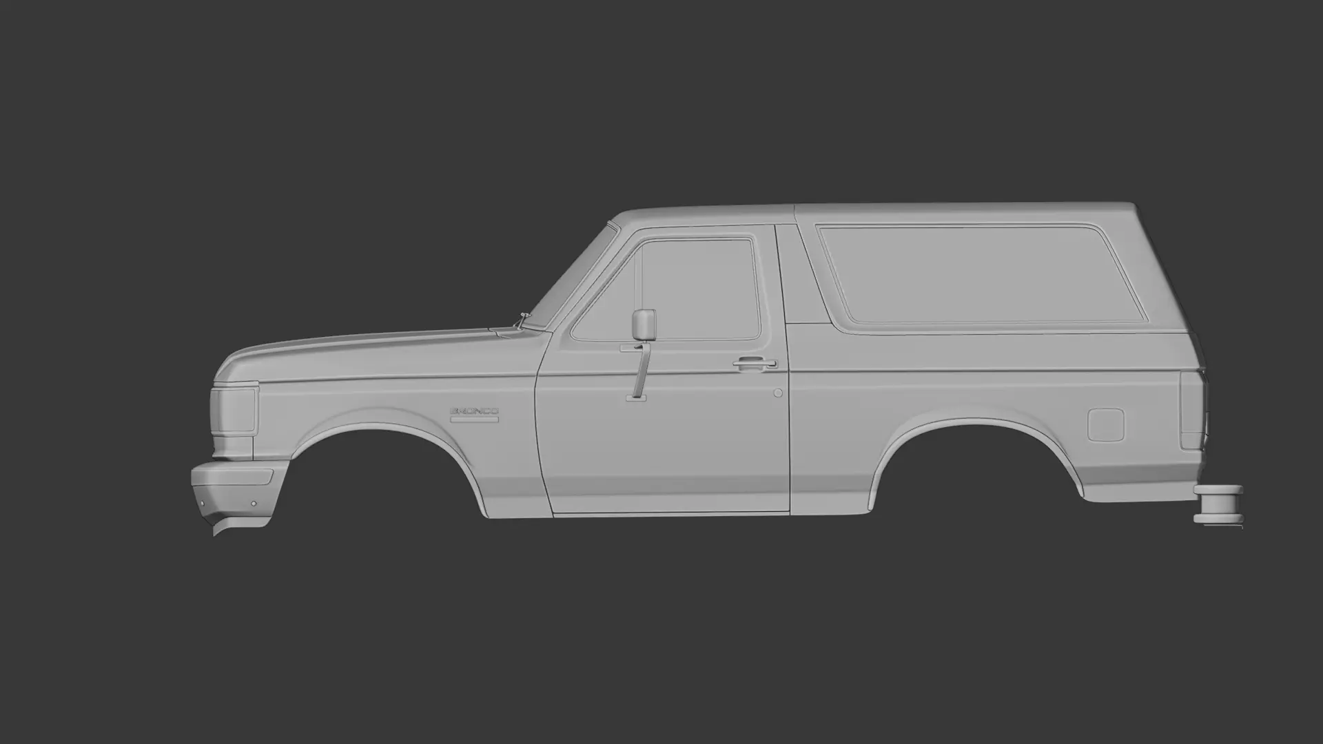 Off-Road SUV Body Inspired by 1970s Bronco 3D print model_4