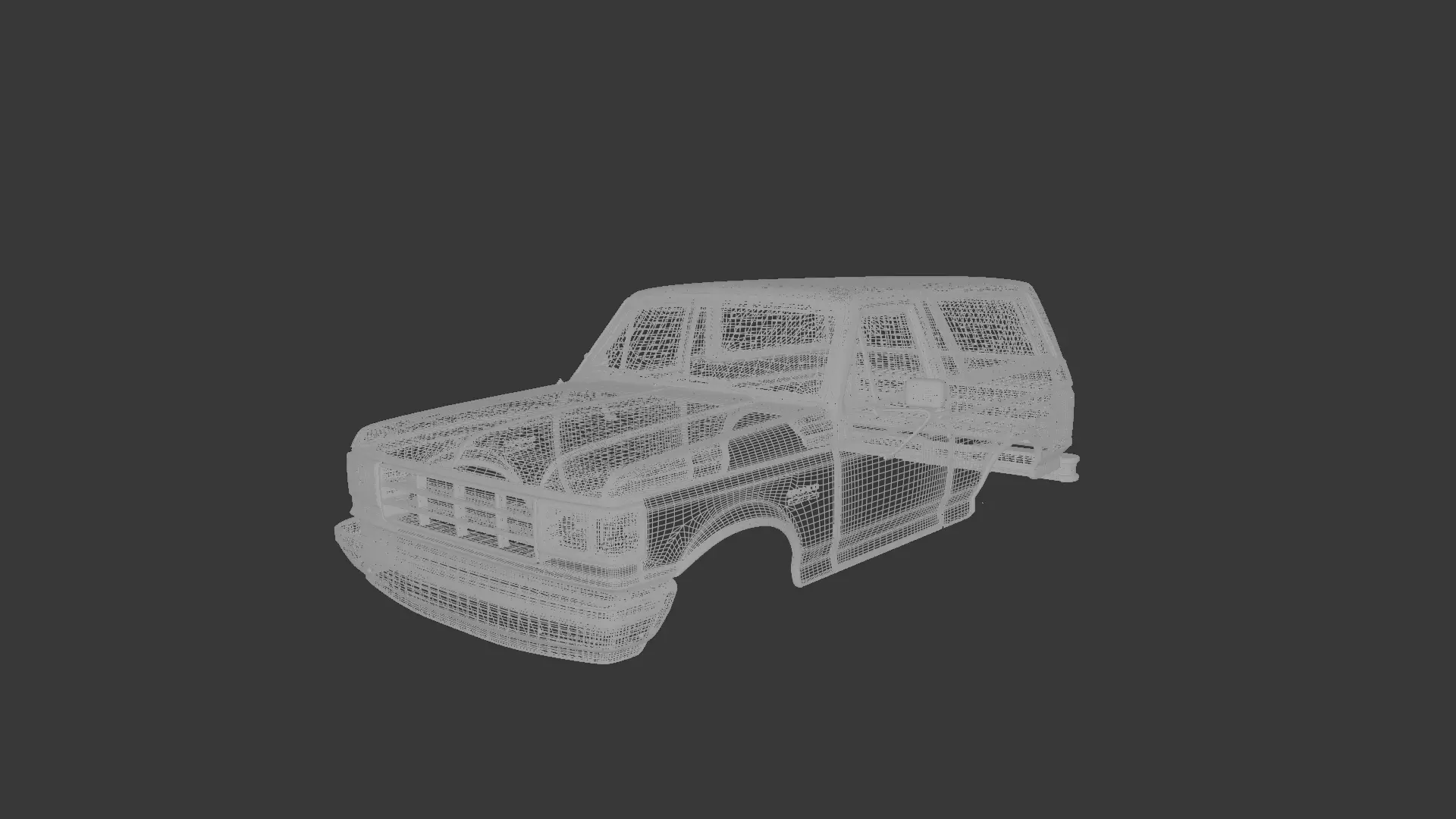 Off-Road SUV Body Inspired by 1970s Bronco 3D print model_7