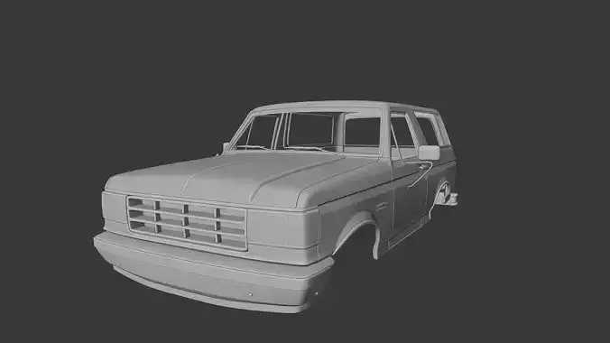 Off-Road SUV Body Inspired by 1970s Bronco 3D print model