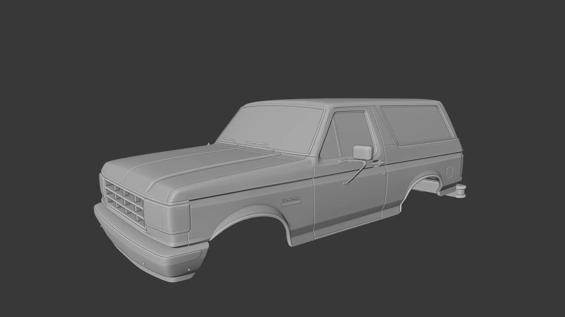 Off-Road SUV Body Inspired by 1970s Bronco 3D print model_2
