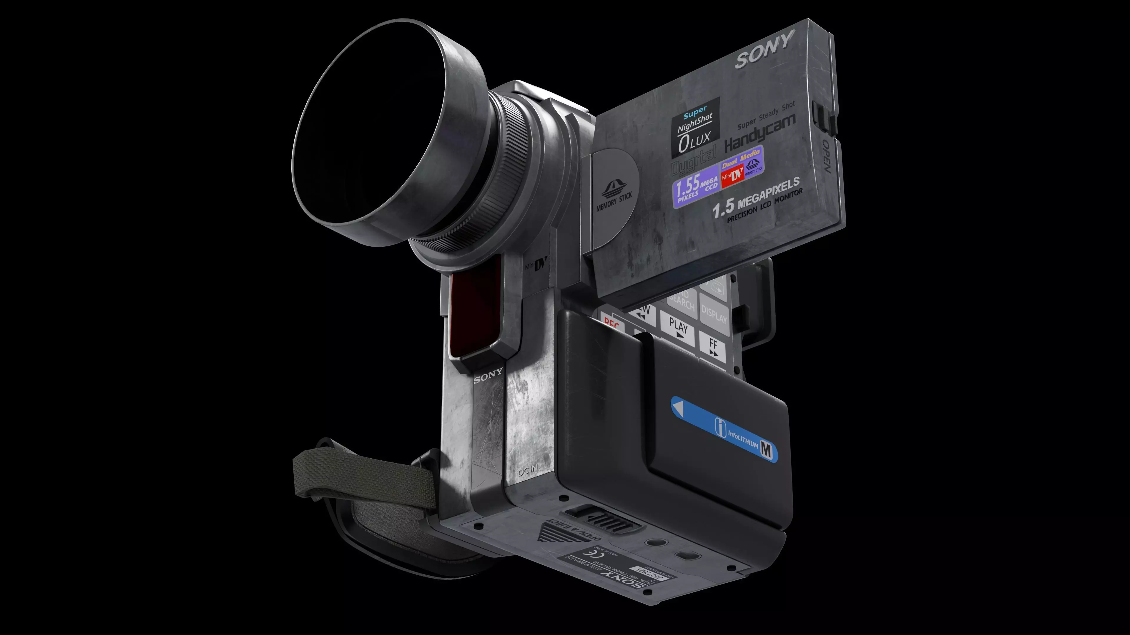 Sony Handycam DCR-PC115E camcorder 3D model_4