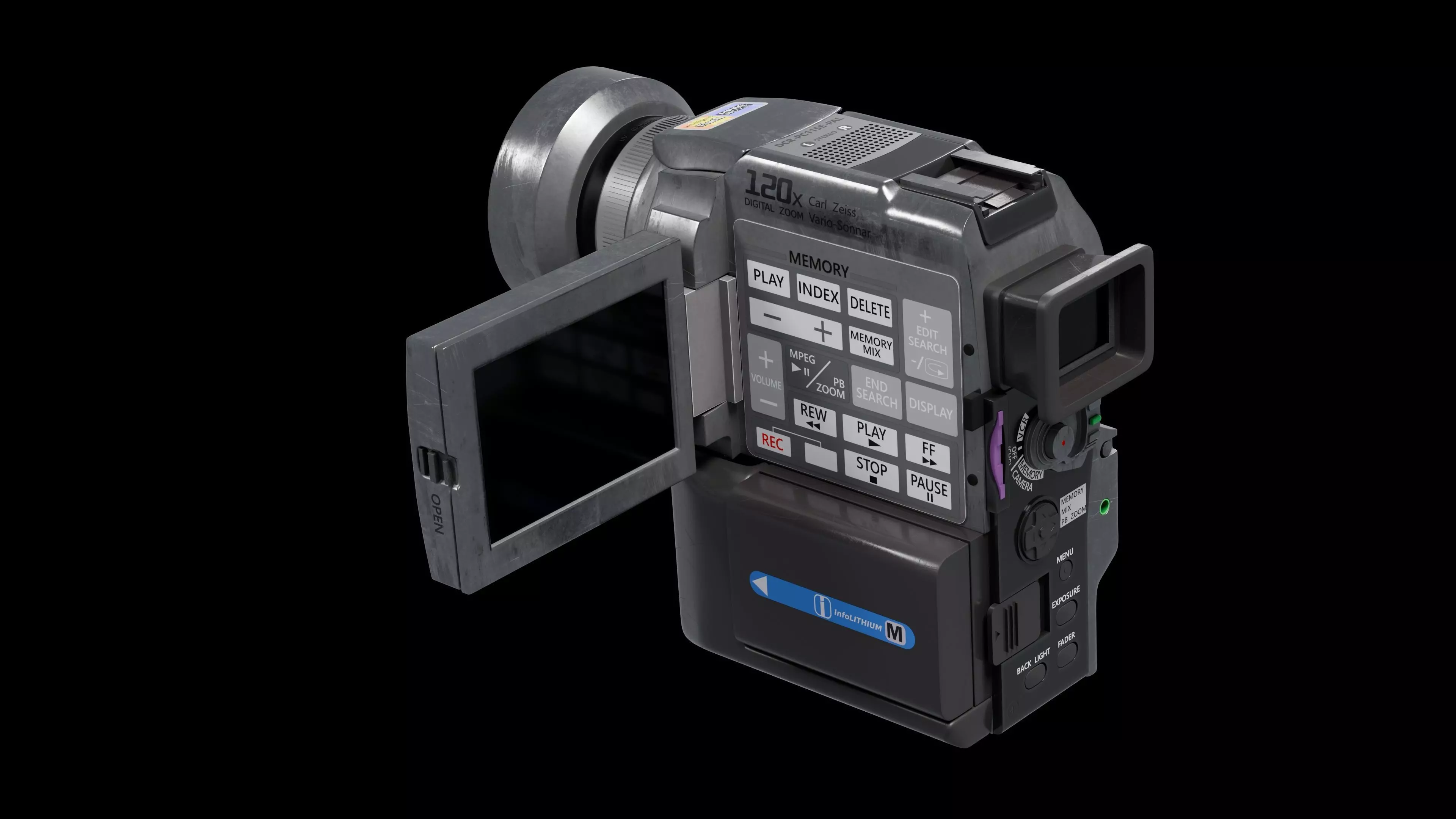 Sony Handycam DCR-PC115E camcorder 3D model_2