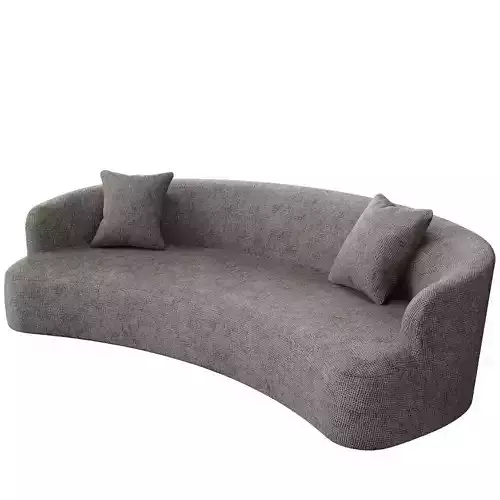 Yves 2018 Curved Sofa 3D Model 