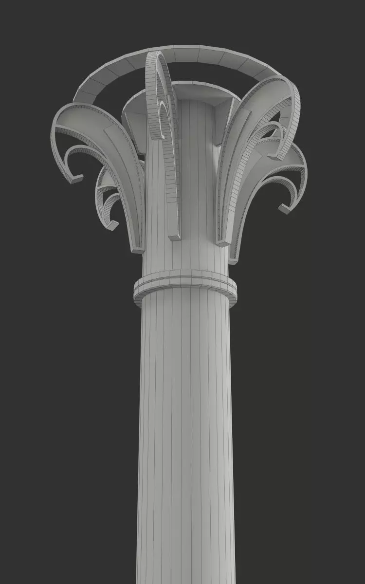 Collection of Wrought Decorative Elements and Garden Furniture 3D model_17