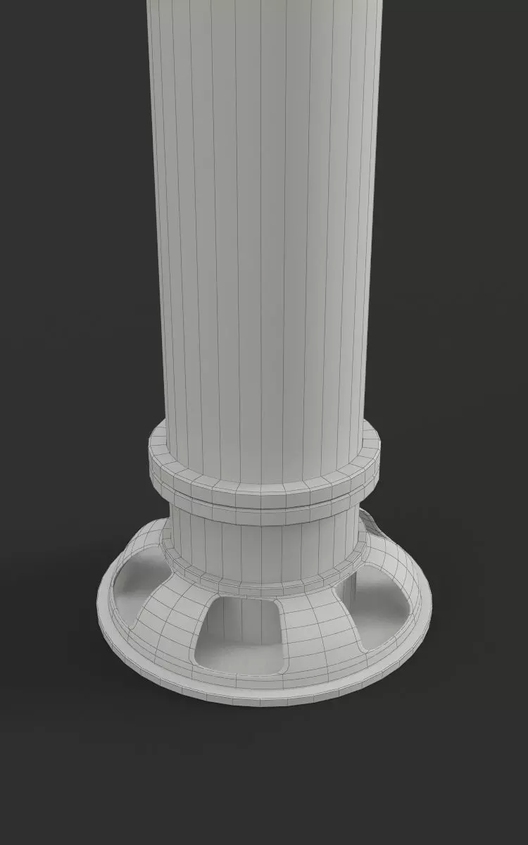 Collection of Wrought Decorative Elements and Garden Furniture 3D model_18