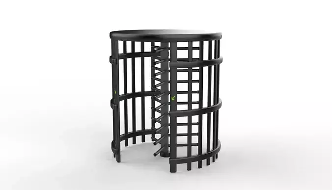 Turnstile gate 3D model