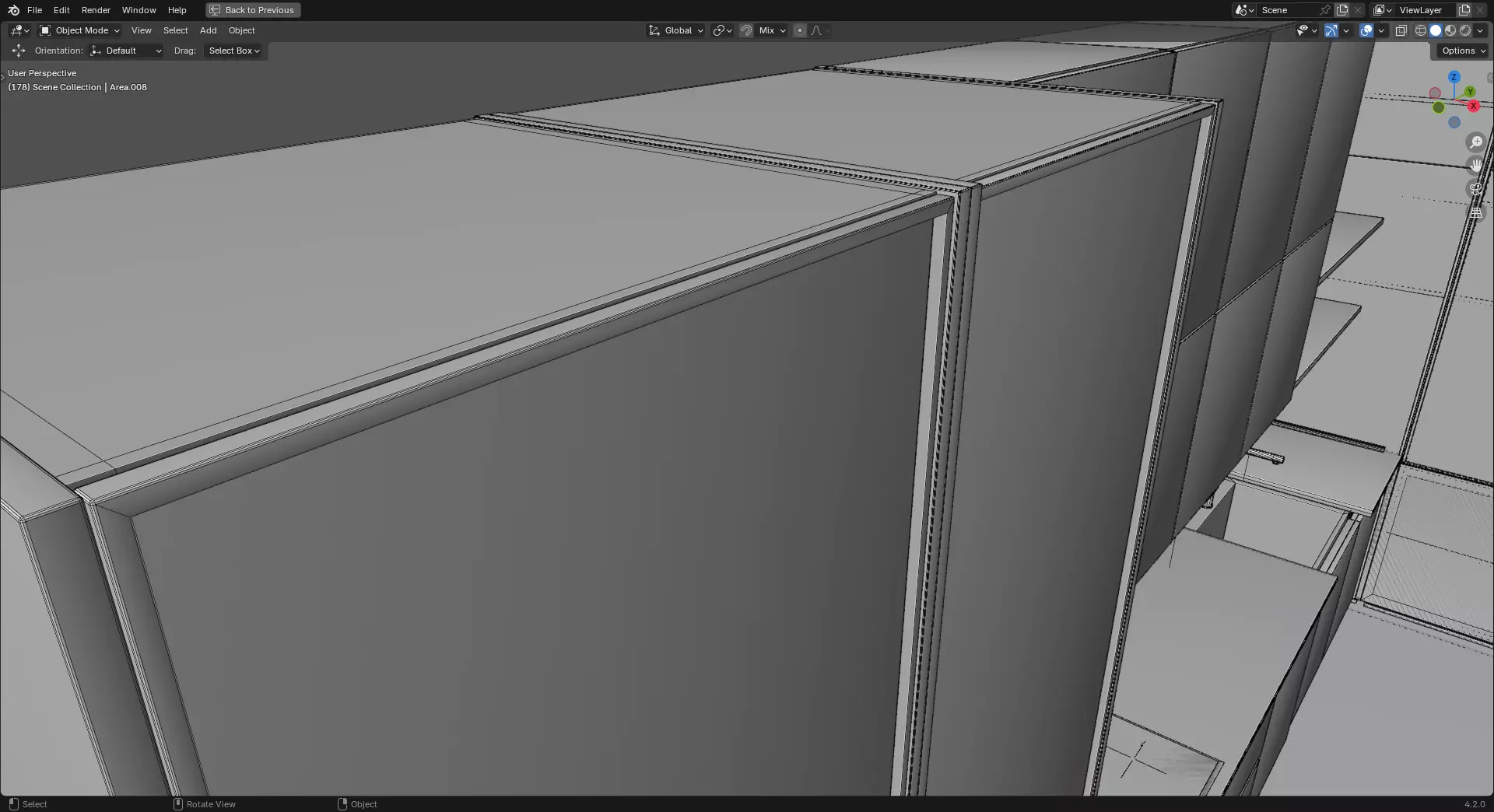 Modular kitchen 1 3D model_6