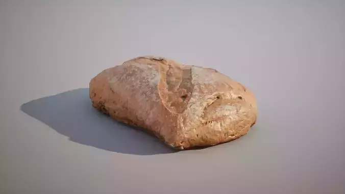 Low -Poly Bread Game ready 5K triangles 4K PBR textures model 