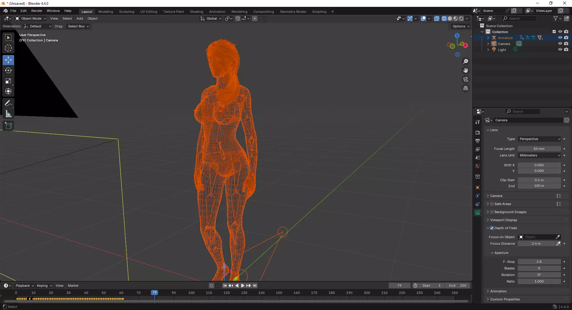 Medison - Stylized Female Character Low-poly 3D model_7