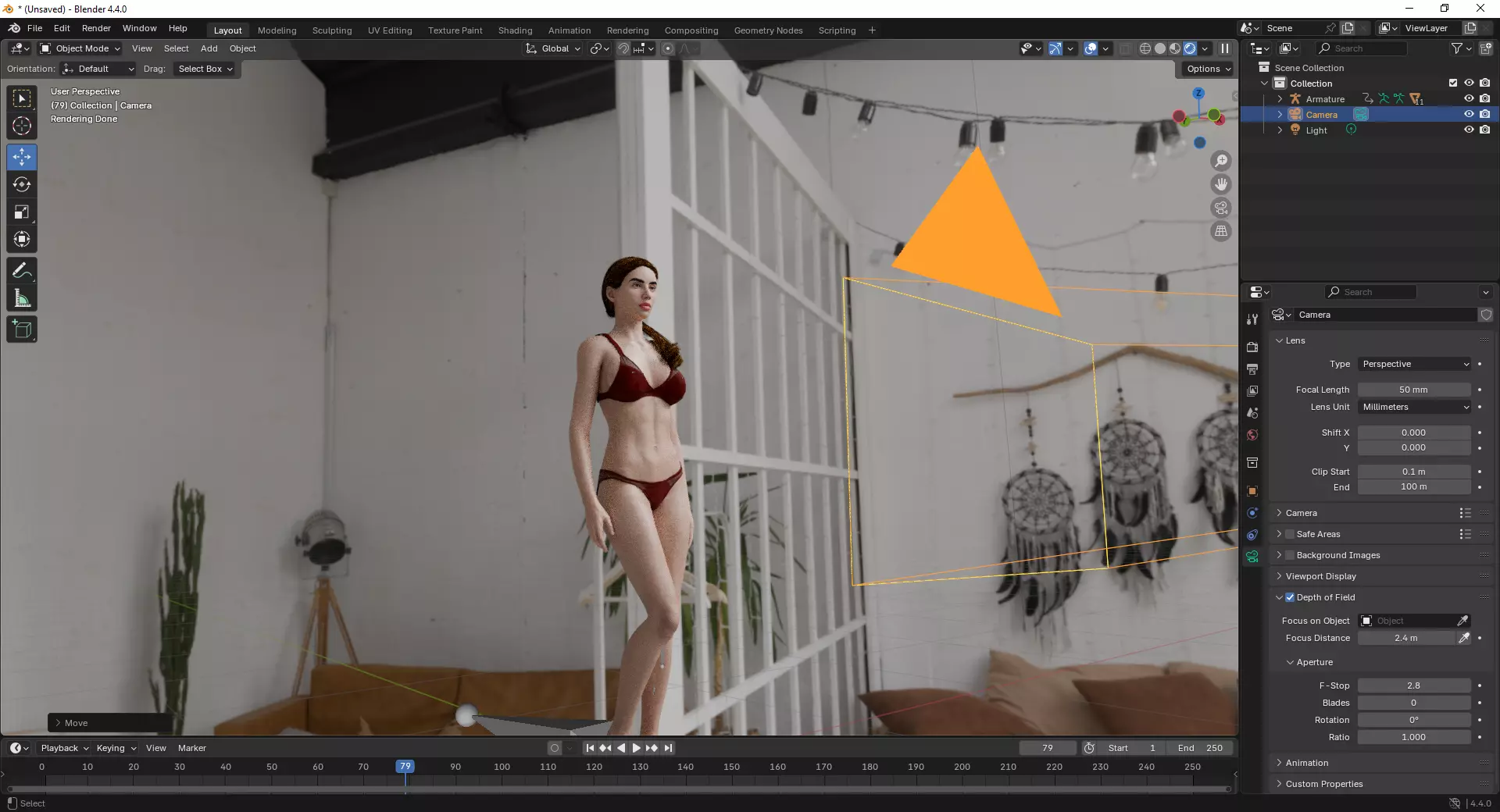 Medison - Stylized Female Character Low-poly 3D model_5