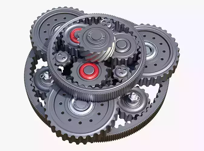 Planetary Gear Mechanism M1 3D model