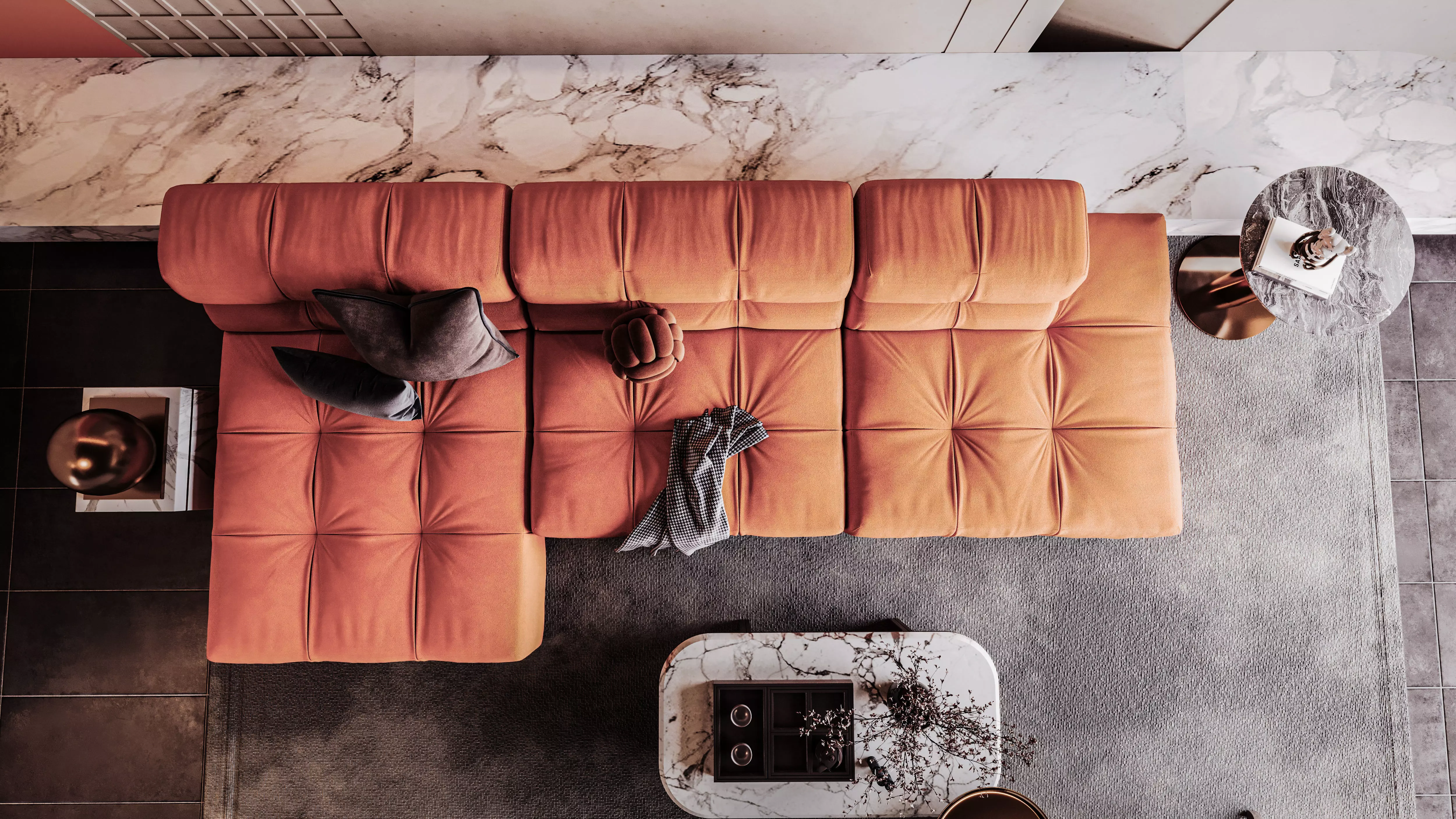 Modern Living Room 3D model_7