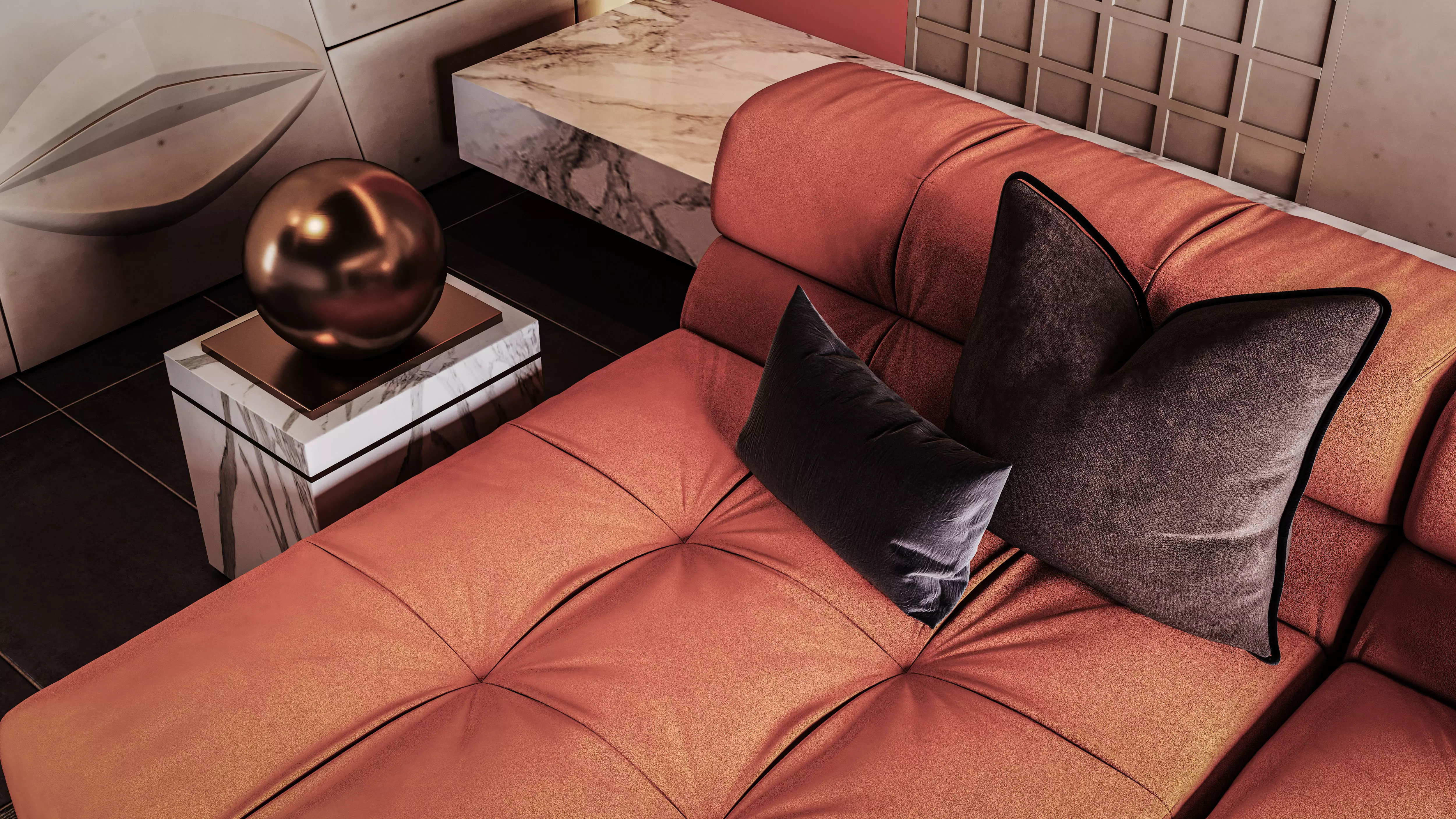 Modern Living Room 3D model_4